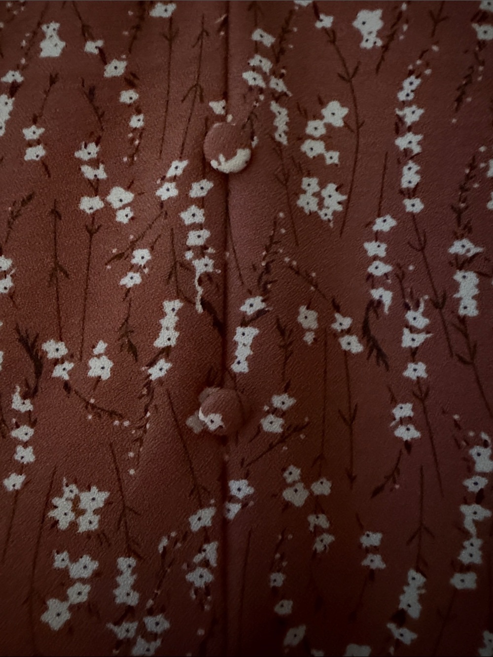 Episode LA Rust/Brown Floral Long Sleeve Ruffled Midi Dress - High/low - Picture 2 of 13